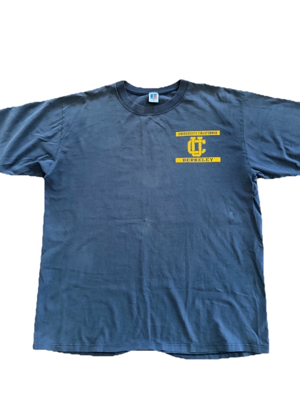 Vintage 1980s/1990s Russell Athletic UC
Berkeley "Cal" T-Shirt Double-Sided XL